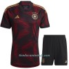 Conjunto (Camiseta+Pantalón Corto) Alemania Segunda Equipación Mundial 2022 - Niño